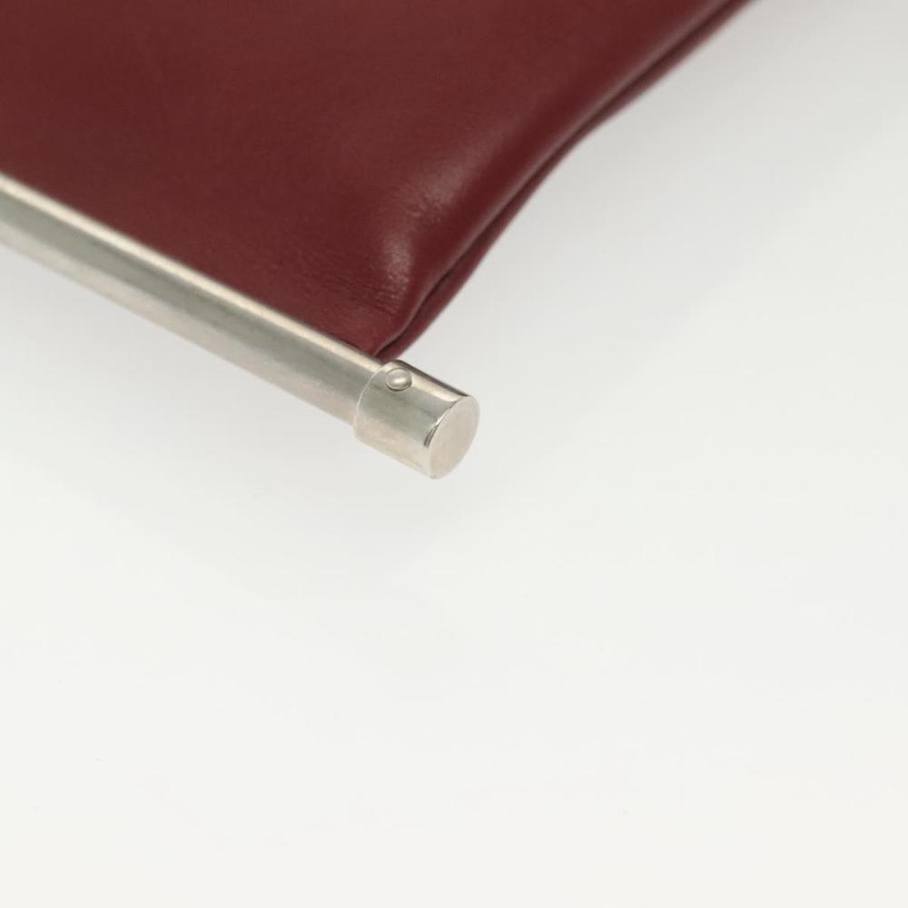 Chloe Shoulder Bag Leather 2way Bordeaux Gold Silver Auth bs29200 - Picture 9 of 16